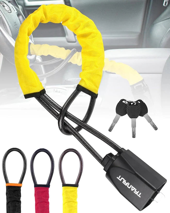 Anti-Theft Steering Wheel Lock Seat Belt