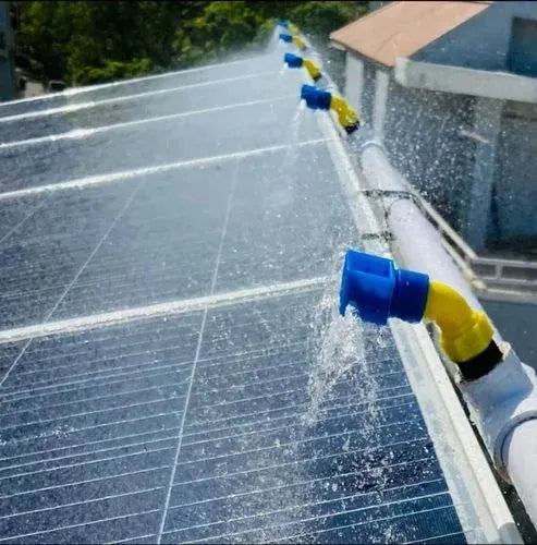 Solar washing and cleaning Nozzles
