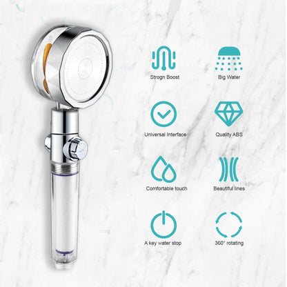 Pressurized Turbin Shower Head 360