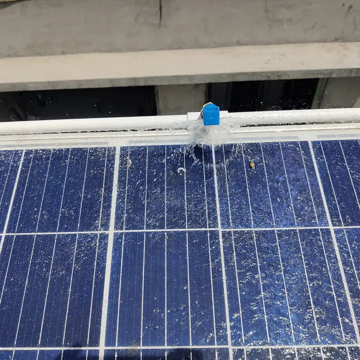Solar washing and cleaning Nozzles