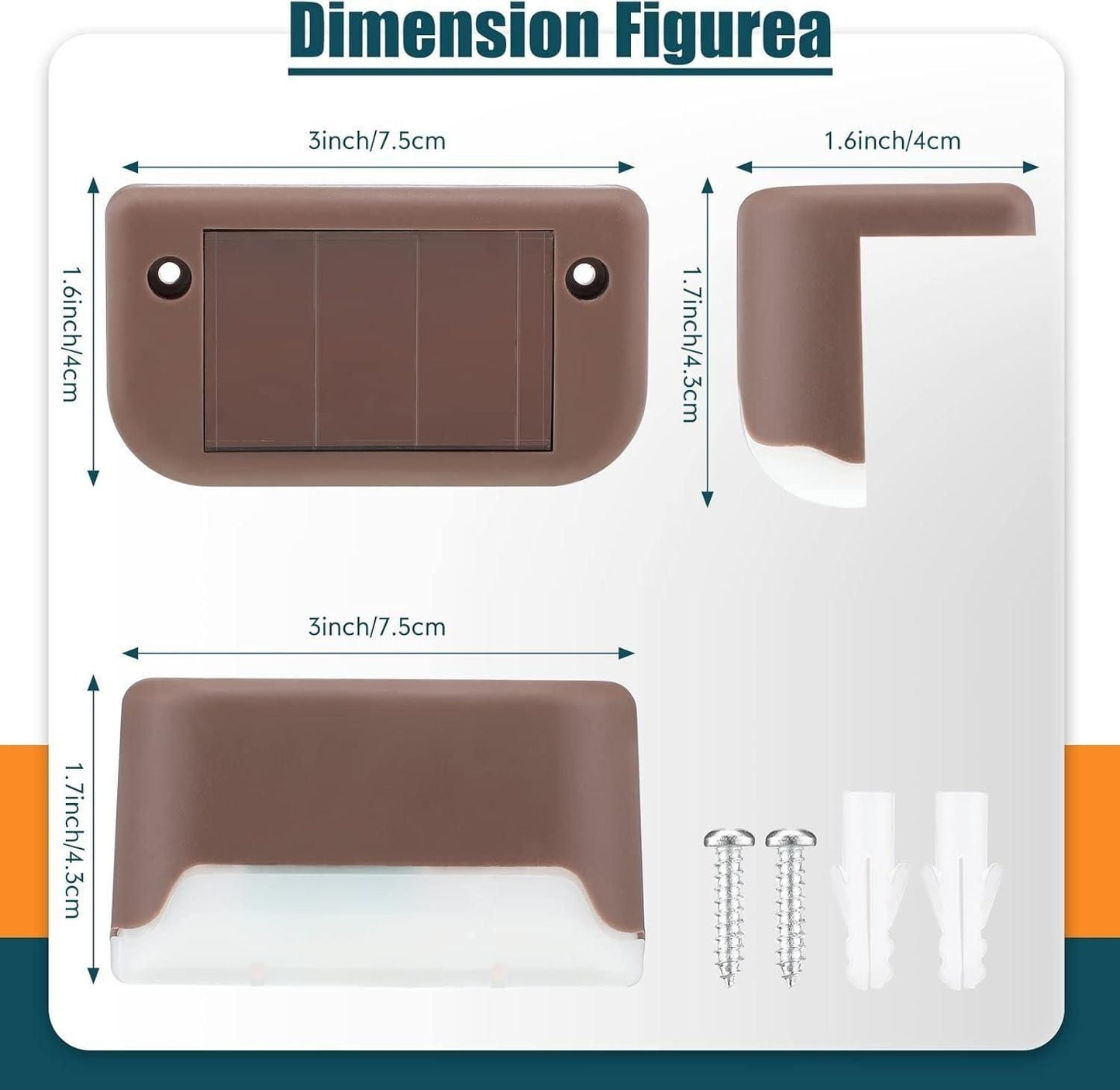 Wireless Solar Deck Lights Outdoor (Pack of 4)