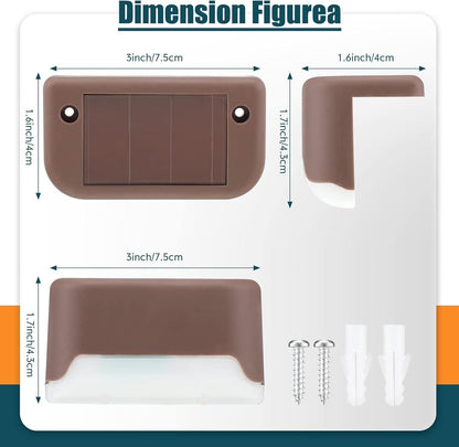 Wireless Solar Deck Lights Outdoor (Pack of 4)