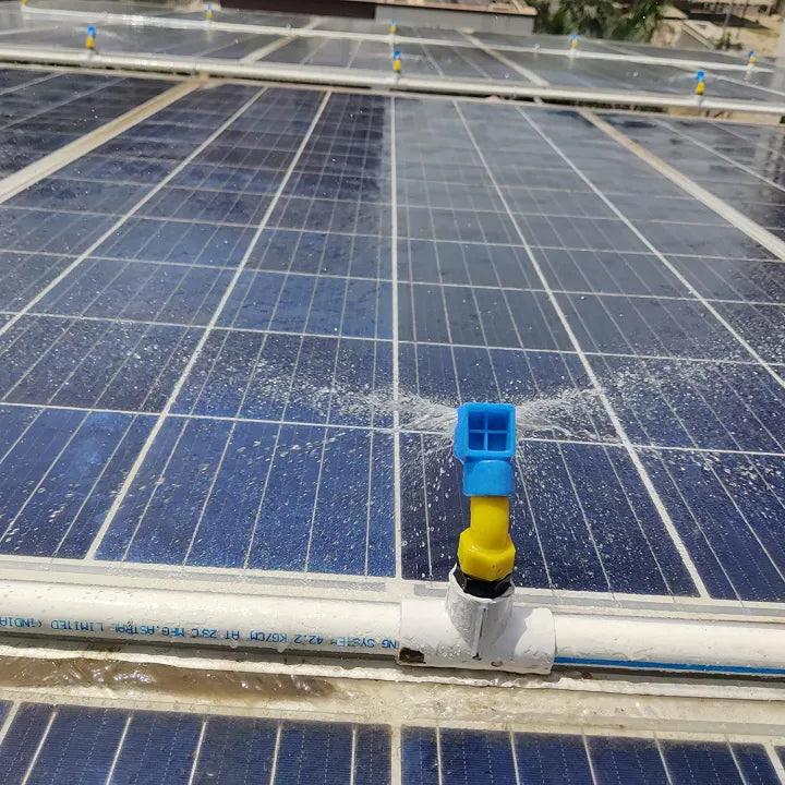 Solar washing and cleaning Nozzles