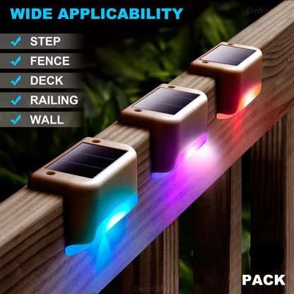 Wireless Solar Deck Lights Outdoor (Pack of 4)
