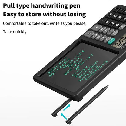 Dual Power Calculator with LCD Writing Pad