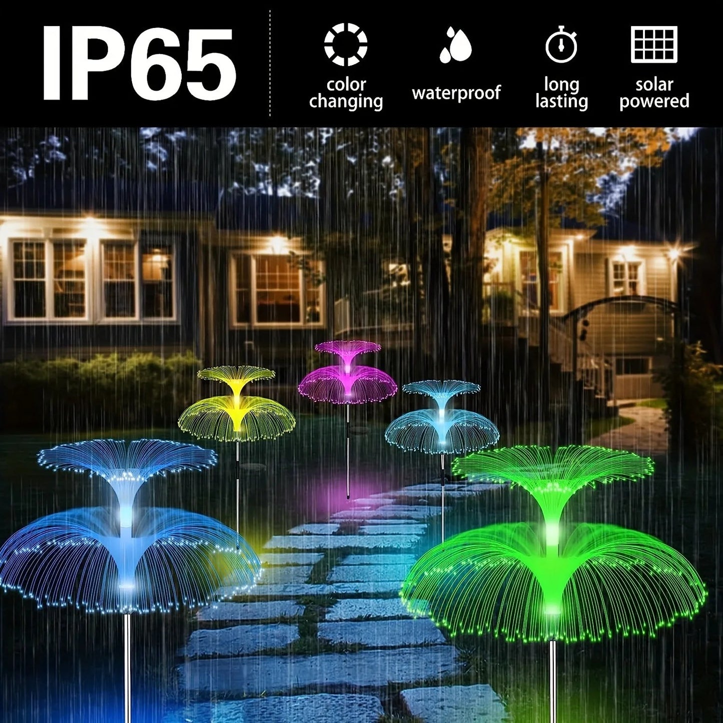 Solar Jellyfish Garden Lights