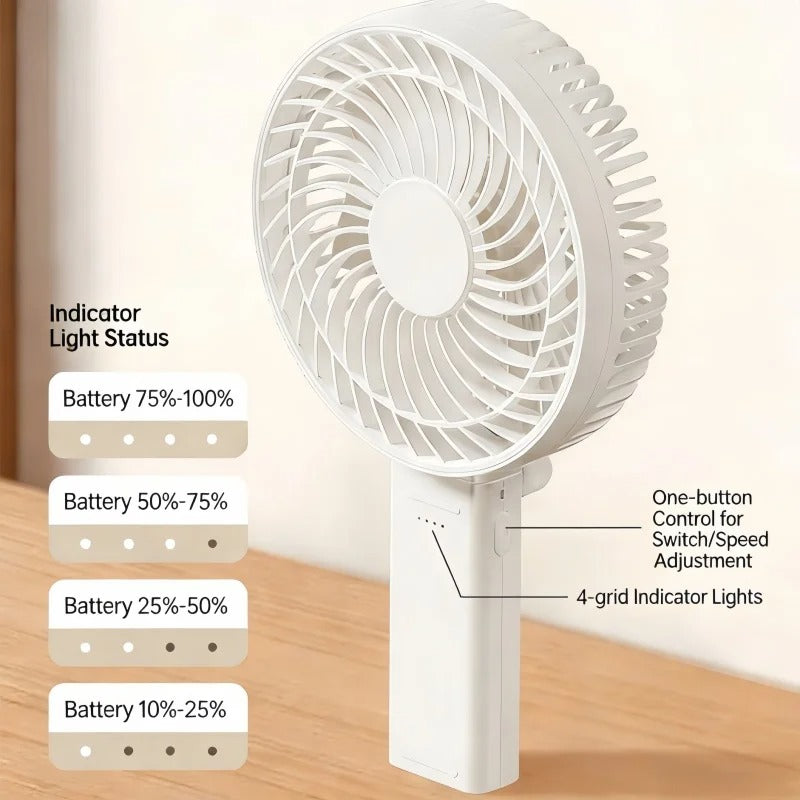 Foldable Solar Panel Portable USB Fan